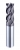 4BDO Irregular Helix Flutes Titanium Alloy / Nickel Alloy High Performance End Mills